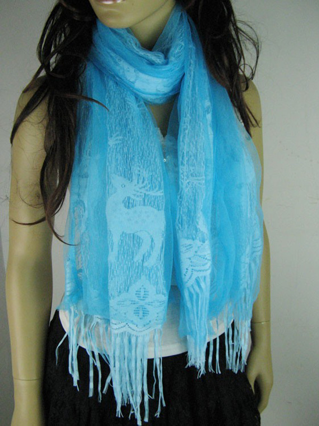 Three color silk scarf
