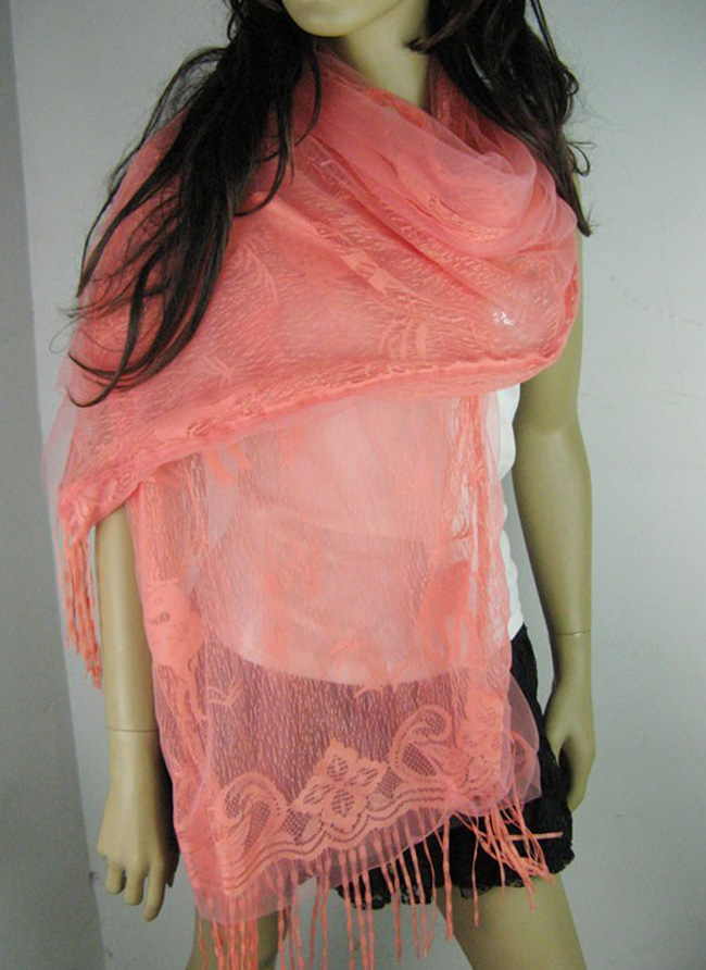 Three color silk scarf