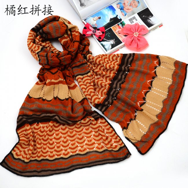 Latest winter scarf designs knitting wool scarf