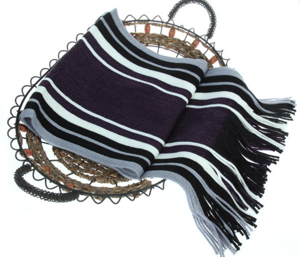 Striped mens scarf