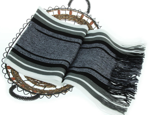 Striped mens scarf