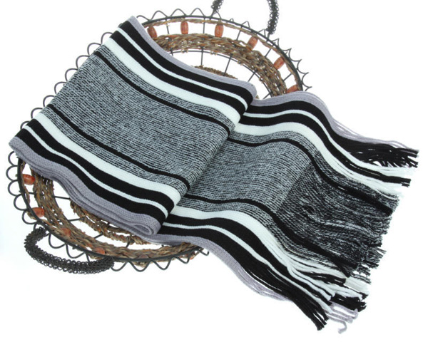 Striped mens scarf