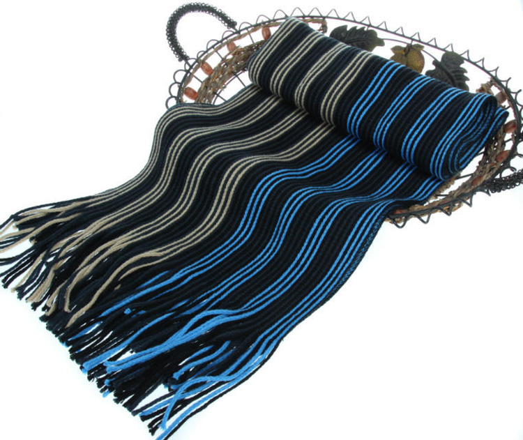 Striped scarves for men