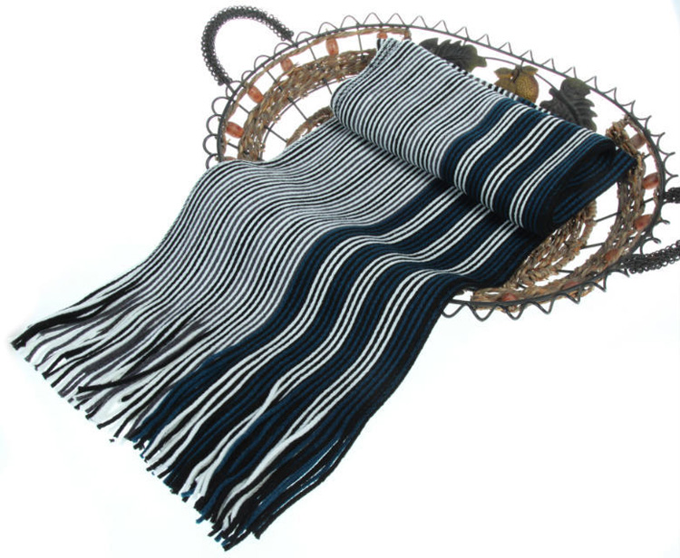 Striped scarves for men