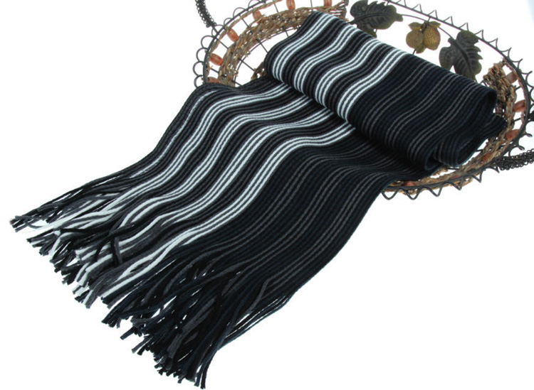 Striped scarves for men