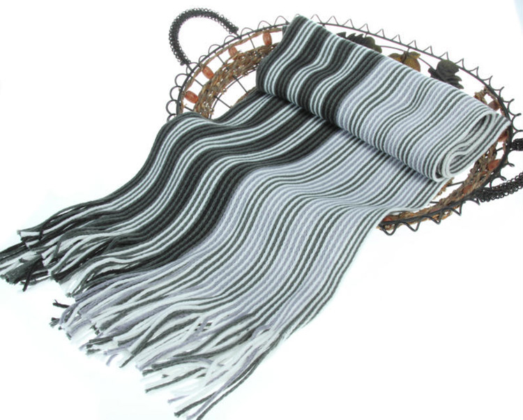 Striped scarves for men