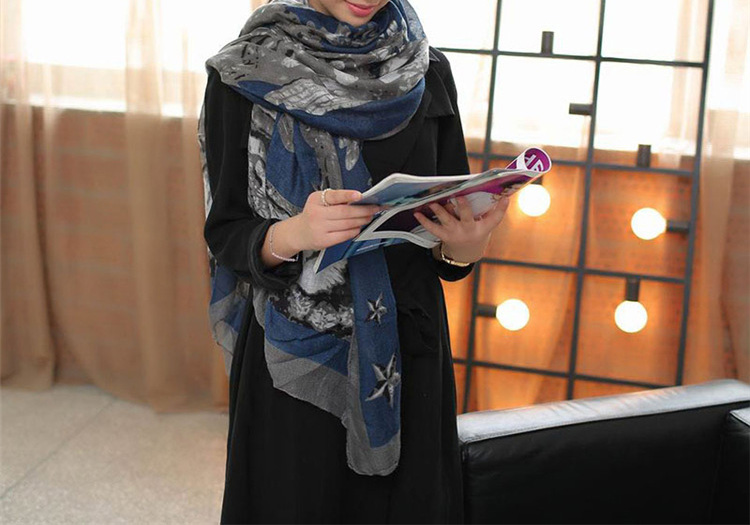 Womens voile scarfs fashionable