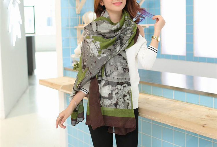 Womens voile scarfs fashionable