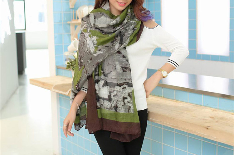 Womens voile scarfs fashionable