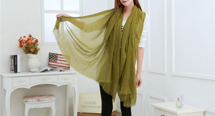 Solid color silk scarves
