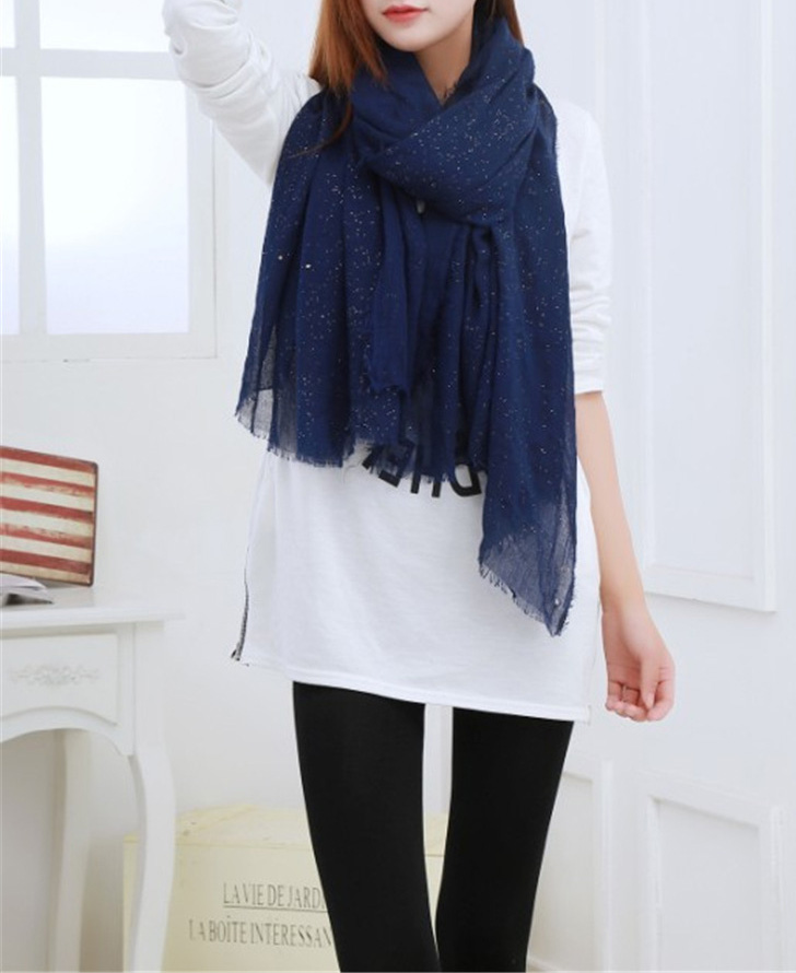 Solid color silk scarves