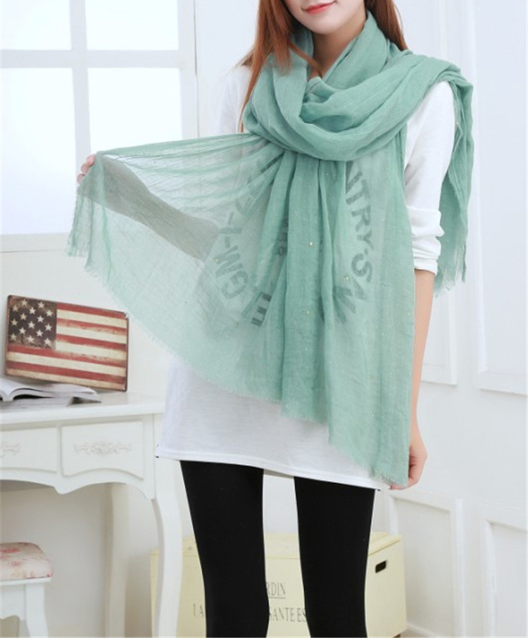 Solid color silk scarves