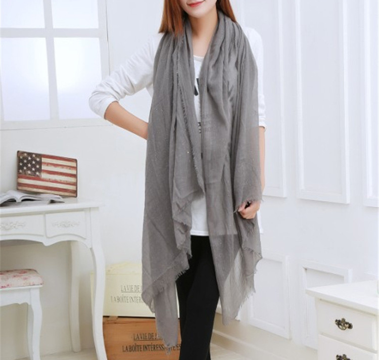 Solid color silk scarves