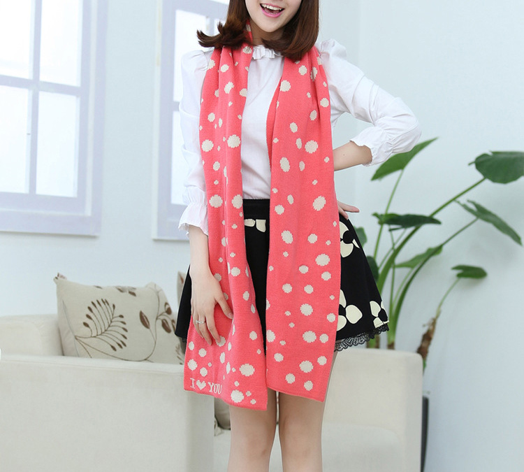 Polka dot scarves
