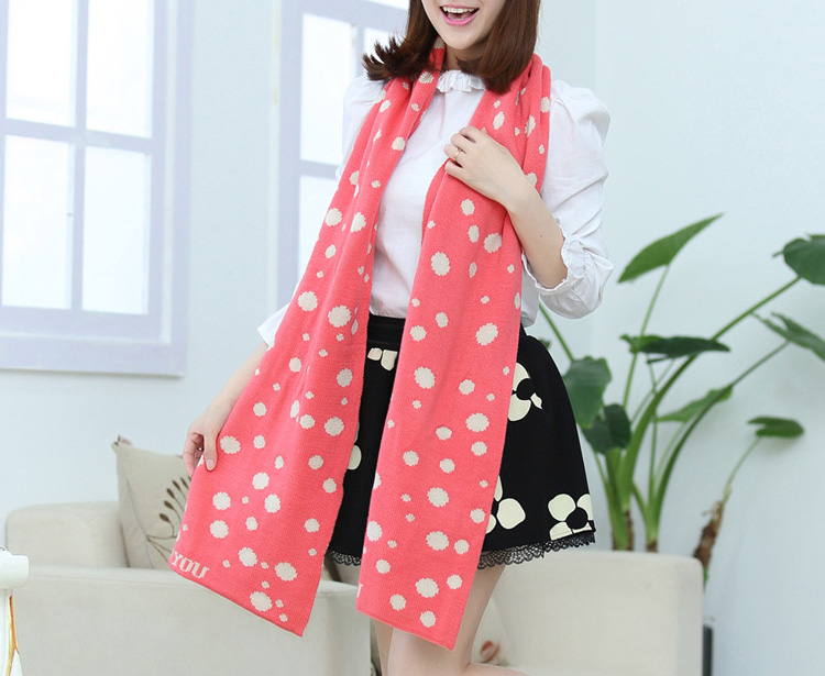 Polka dot scarves
