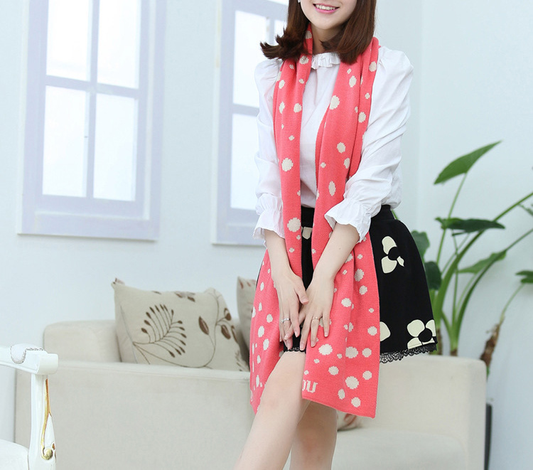Polka dot scarves