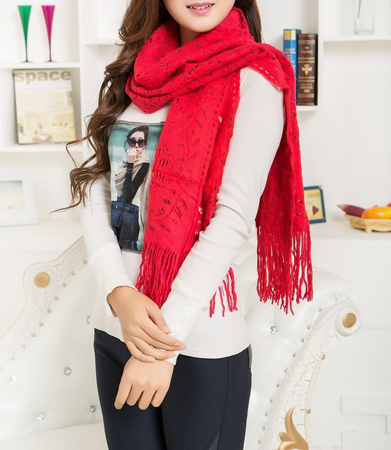 Long woman cotton scarves