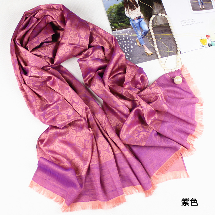 Women cashmere silk scarf