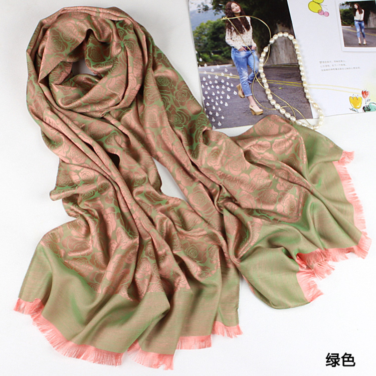 Women cashmere silk scarf
