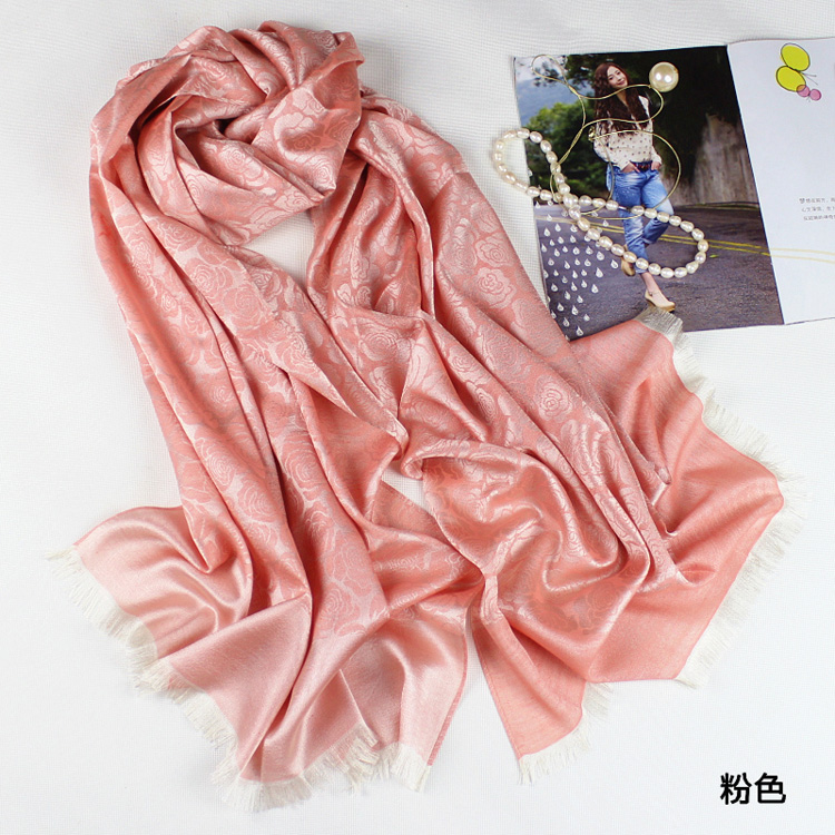 Women cashmere silk scarf