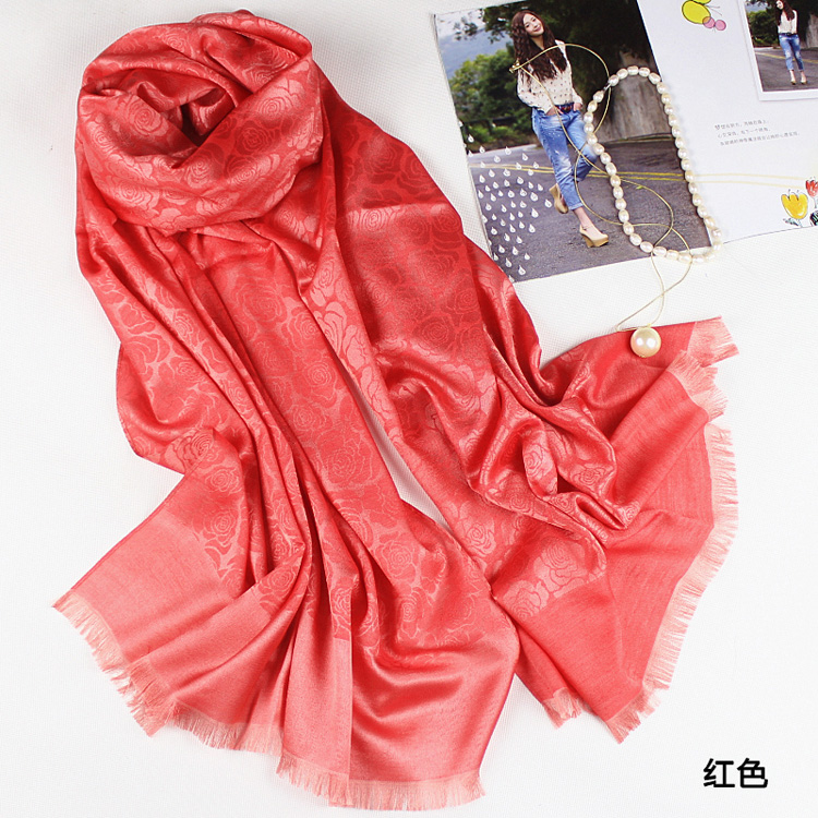 Women cashmere silk scarf