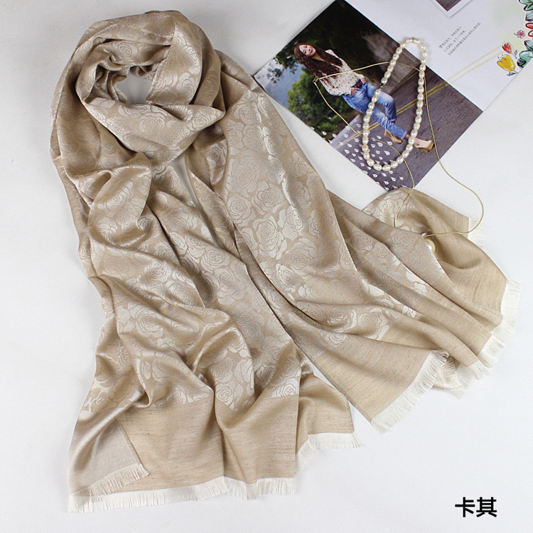 Women cashmere silk scarf