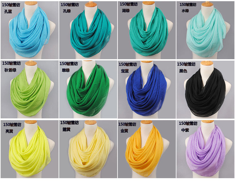 Chiffon silk scarves wholesale