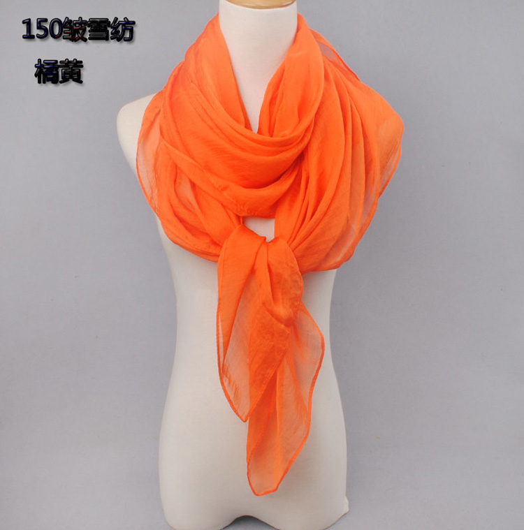 Solid color chiffon scarf wholesale