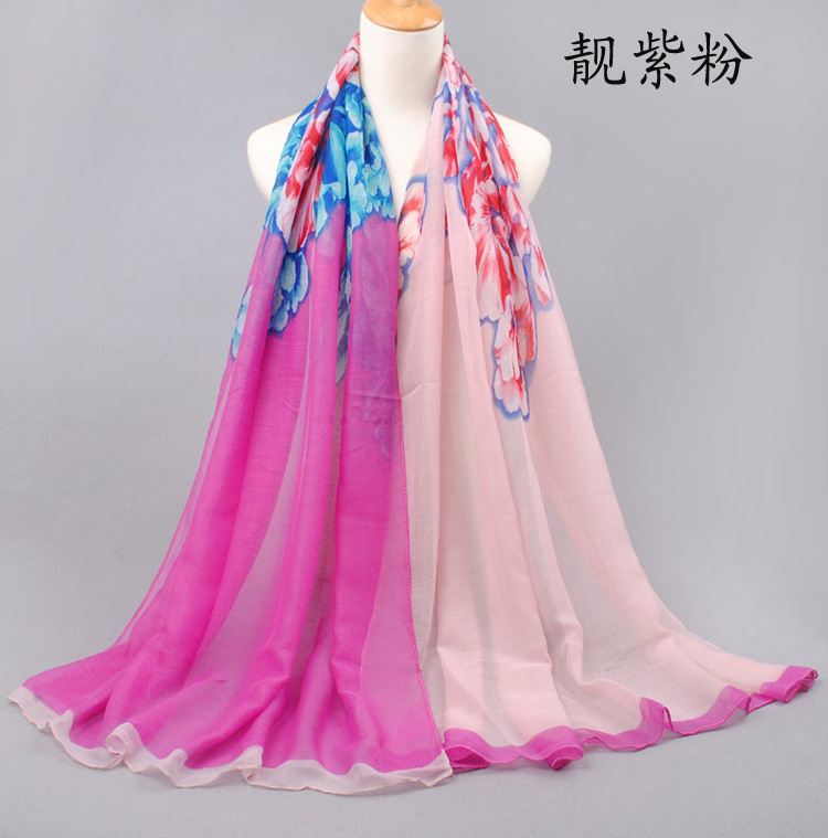 Plants floral scarves wholesale 