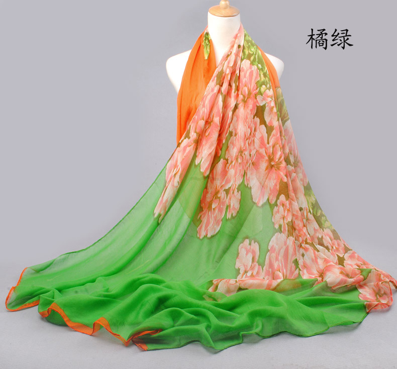 Plants floral scarves wholesale 