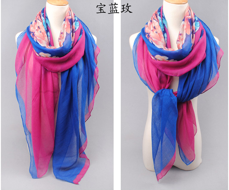 Plants floral scarves wholesale 