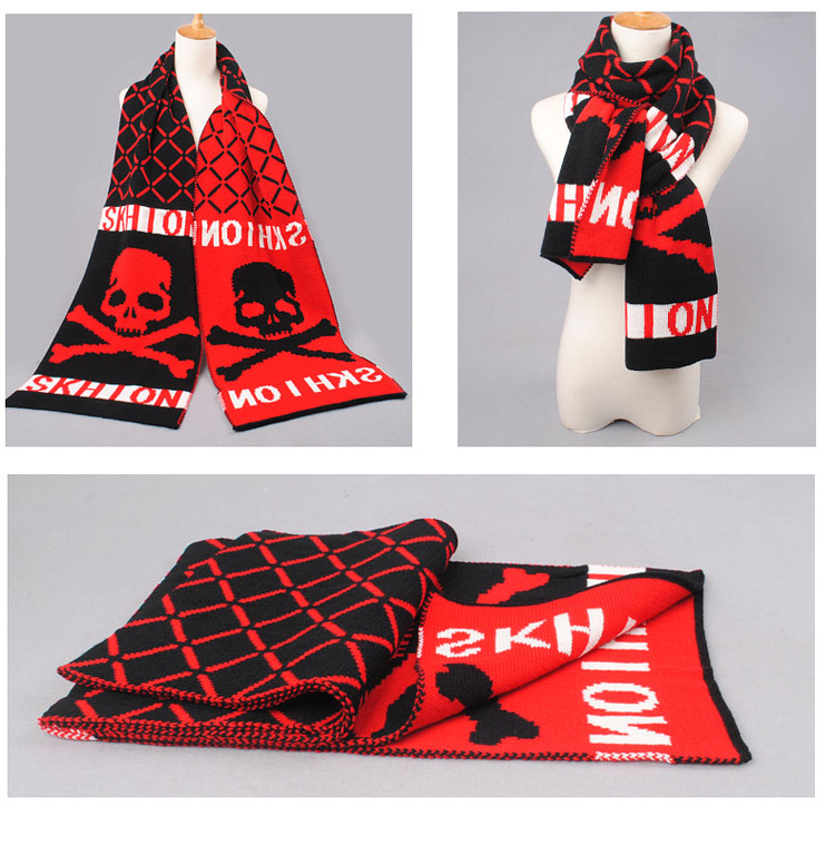 Skull wool scarves wholesale 