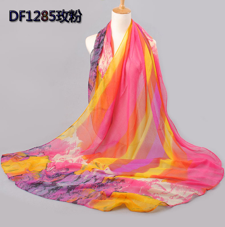 Plain silk scarf wholesale 