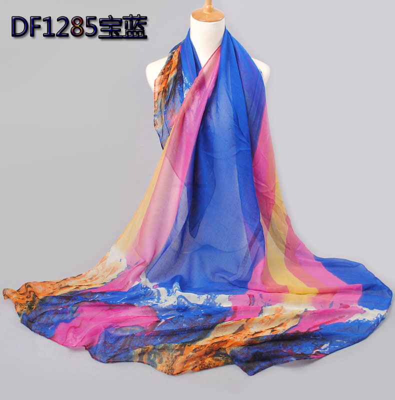 Plain silk scarf wholesale 