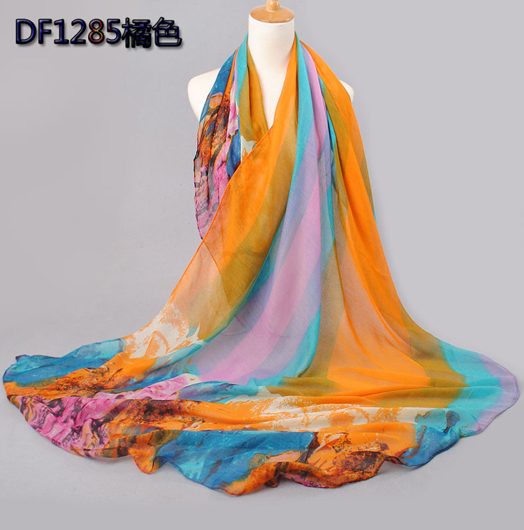 Plain silk scarf wholesale 