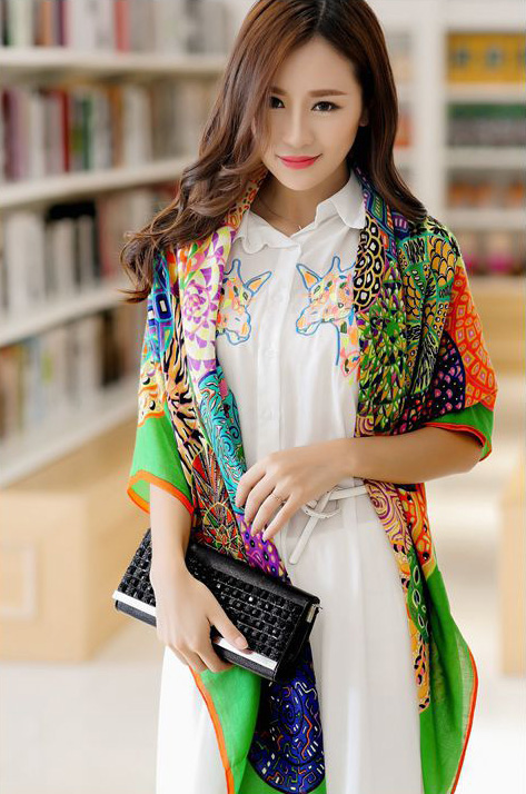 Long staple cotton scarves