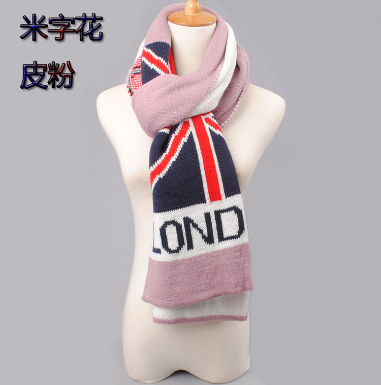 Wholesale british flag wool scarves