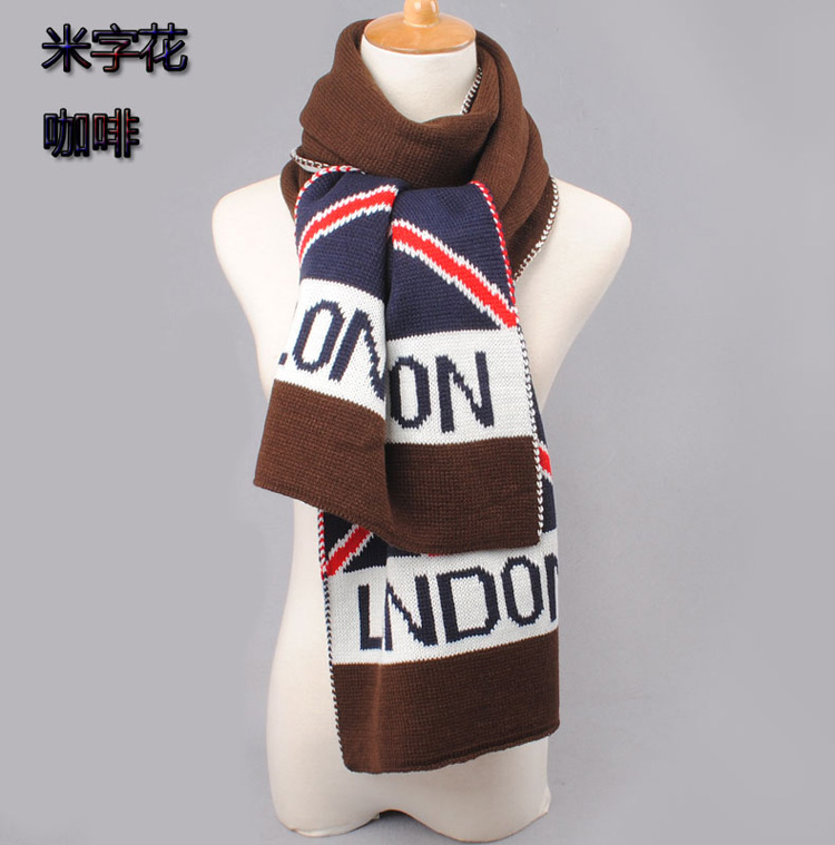 Wholesale british flag wool scarves
