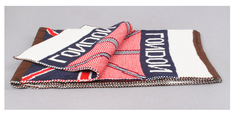 Wholesale british flag wool scarves
