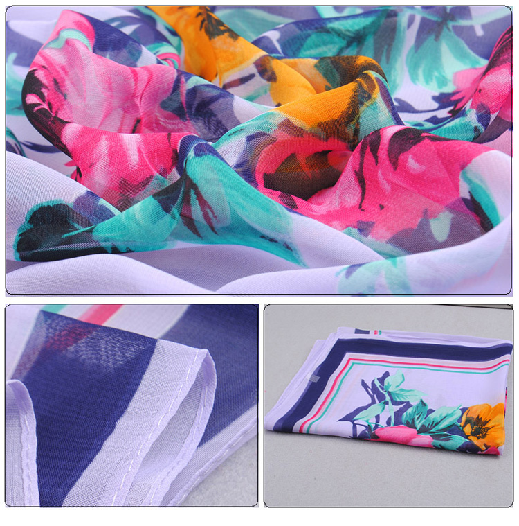 Wholesale chiffon flowers scarves
