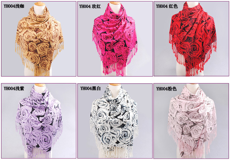 Cotton red scarves wholesale