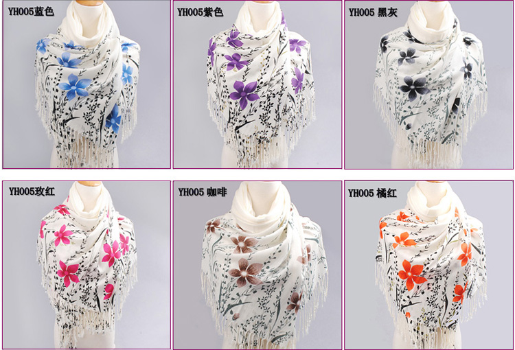 Women hijab cotton scarves