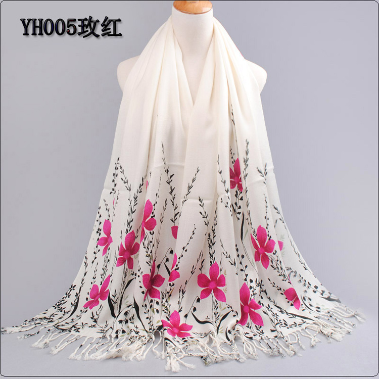 Women hijab cotton scarves