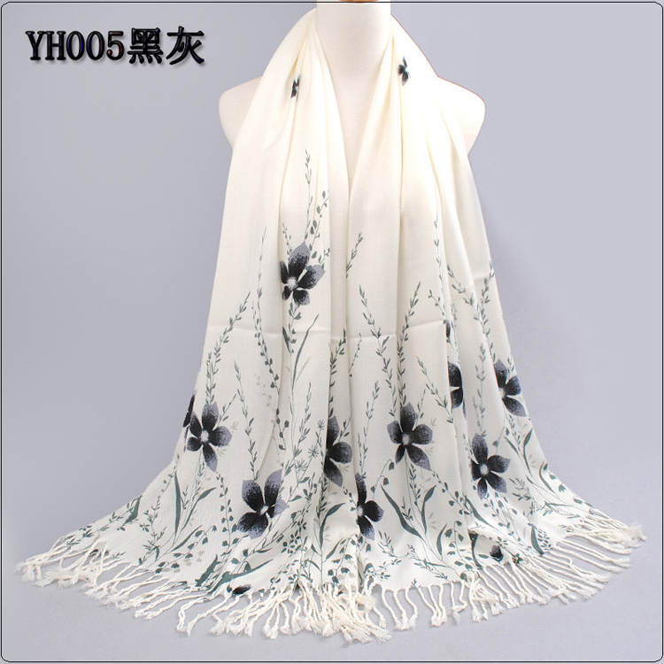 Women hijab cotton scarves