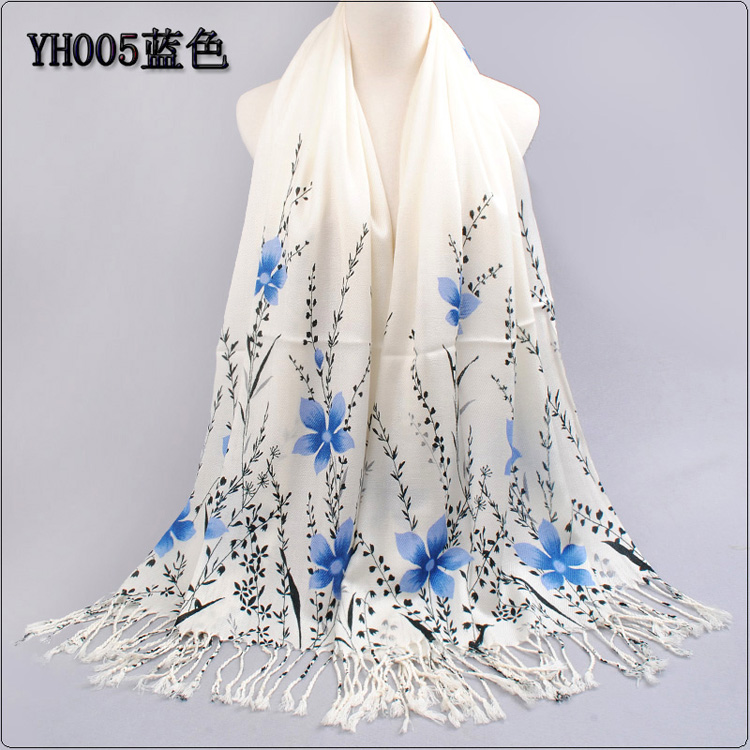 Women hijab cotton scarves
