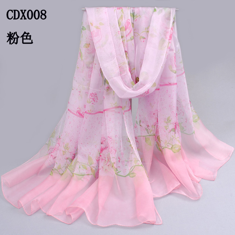 Long georgette scarf wholesale 