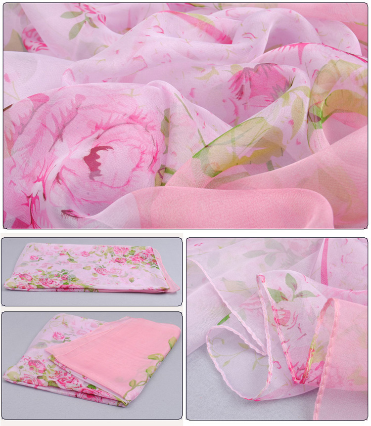 Long georgette scarf wholesale 