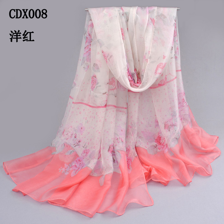 Long georgette scarf wholesale 