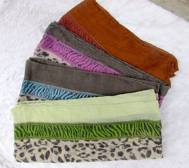 Leopard patterned scarves wholesale