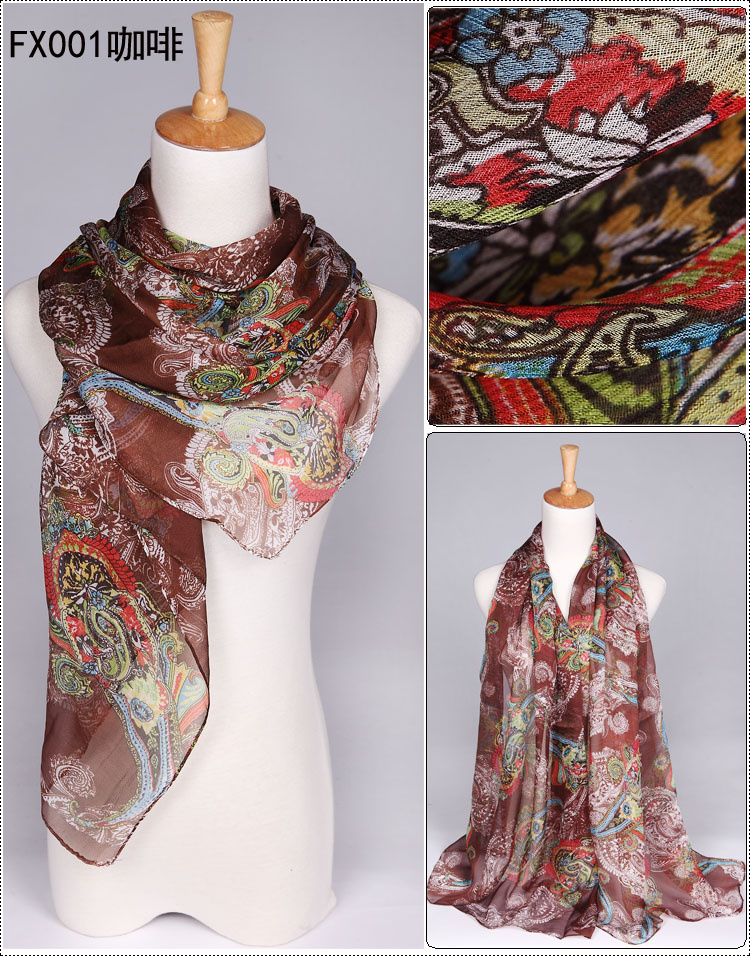 Wholesale raw silk scarf